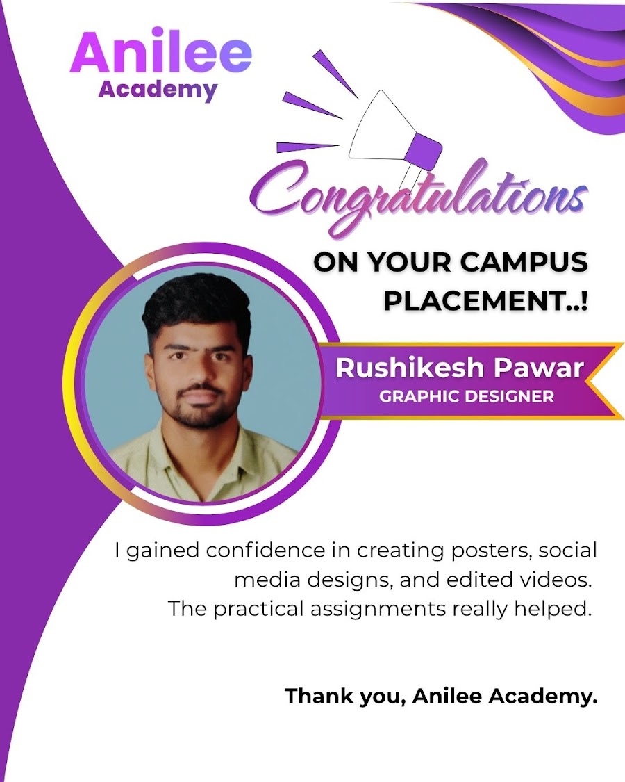 Rushikesh Pawar — Graphic Designer (placed)